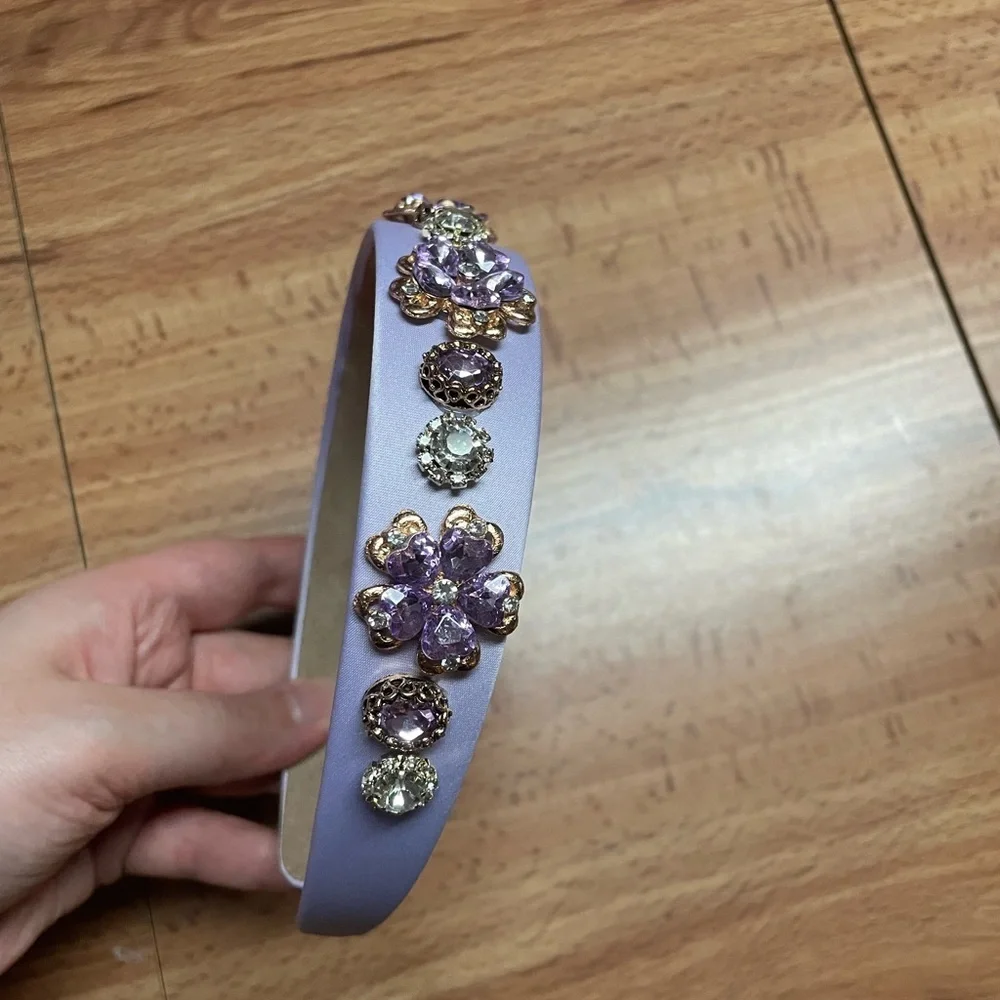 Lavender Flower Embellished Headband